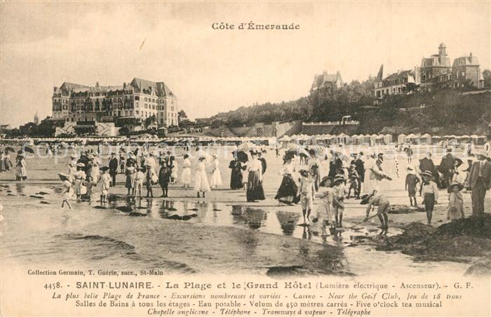 Saint-Lunaire La Plage et le Grand Hotel