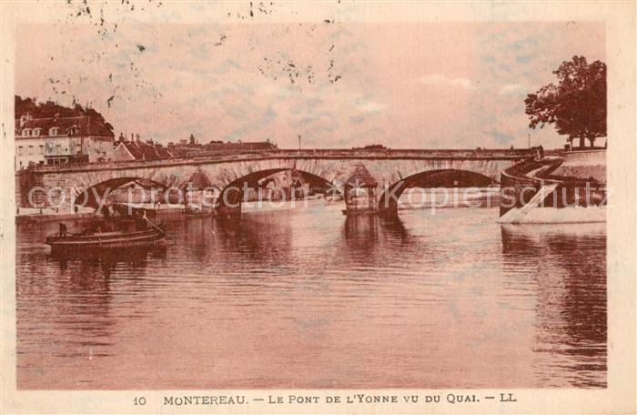 Montereau-Fault-Yonne Le Pont de l’Yonne vu du Quai
