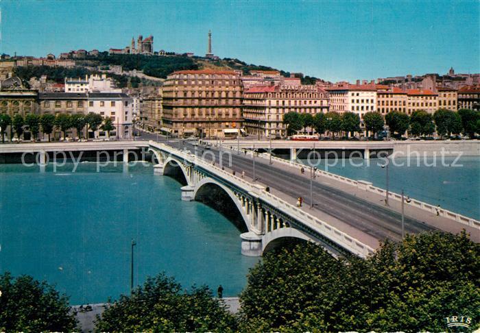 Lyon France Pont Wilson sur le Rhone