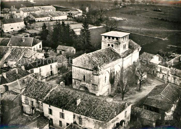 Vieux-Mareuil Eglise et la Bourg Vue aerienne