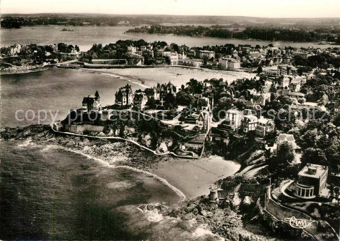 Dinard 35 Vue aerienne Pointe de la Malouine et vue sur la Rance