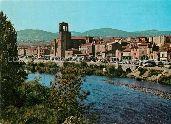 Langeac Quai en bordure de l'Allier