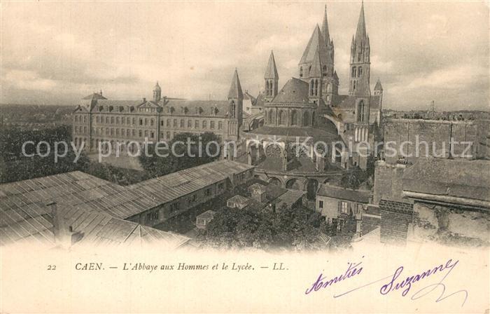 Caen Abbaye aux Hommes et le Lycee