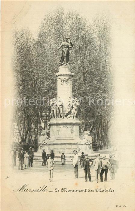 Marseille Bouches-du-Rhone Le Monument des Mobiles