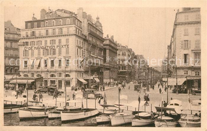 Marseille Bouches-du-Rhone Le Quai des Belges et la Canebiere