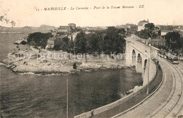 Marseille Bouches-du-Rhone La Corniche Pont de la Fausse Monnaie