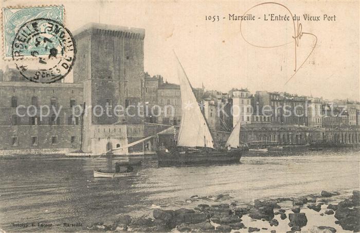 Marseille Bouches-du-Rhone Entree du Vieux Port
