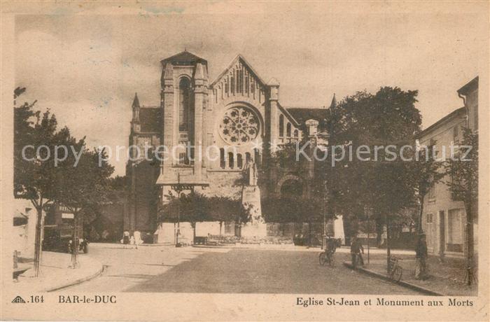 Bar-le-Duc Eglise St Jean et Monument aux Morts