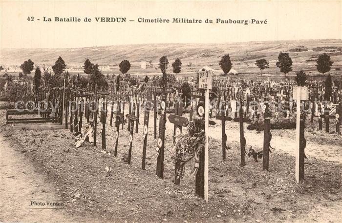 Verdun Meuse Cimetiere Militaire du Faubourg Pave