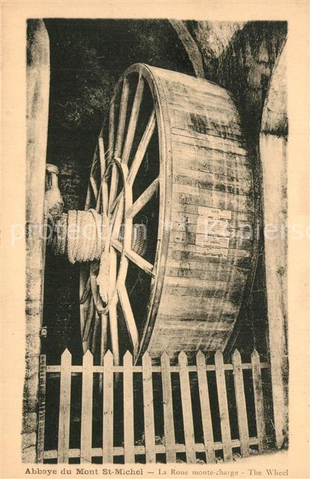 Mont-Saint-Michel Abbaye du Mont Saint Michel La Roue monte charge