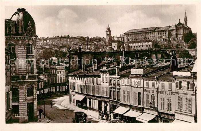 Bar-le-Duc Rue Rousseau et la Ville Haute