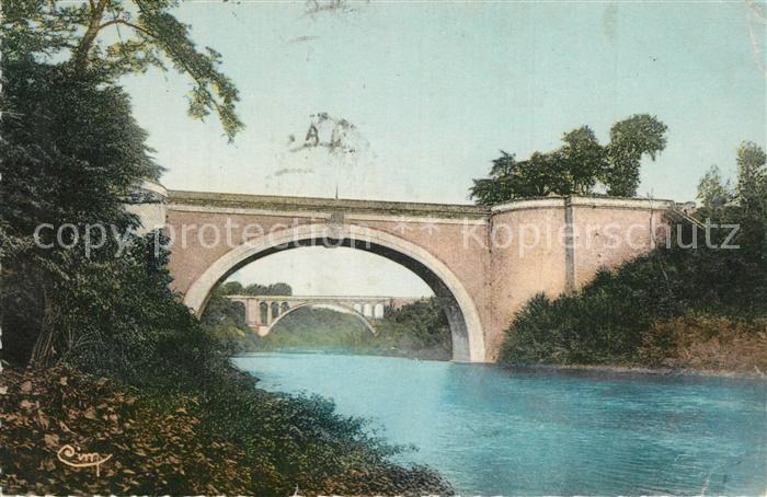Lavaur Tarn Les deux Ponts sur l'Agout