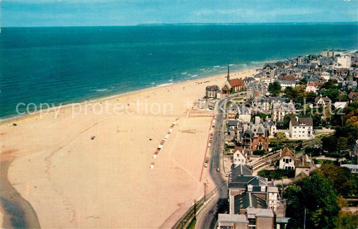 Houlgate Cote Fleurie Vue d’ensemble de la plage