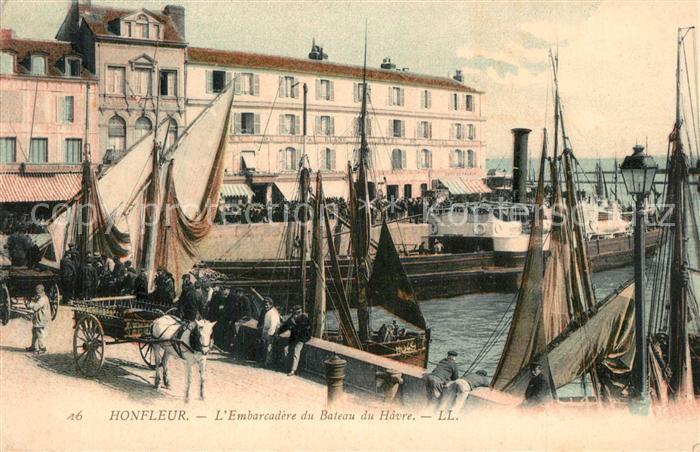 Honfleur Embarcadere du Bateau du Havre