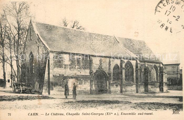 Caen Le Chateau Chapelle Saint Georges Ensemble sud ouest