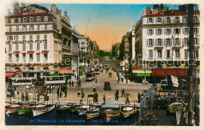 Marseille Bouches-du-Rhone Le Canebiere