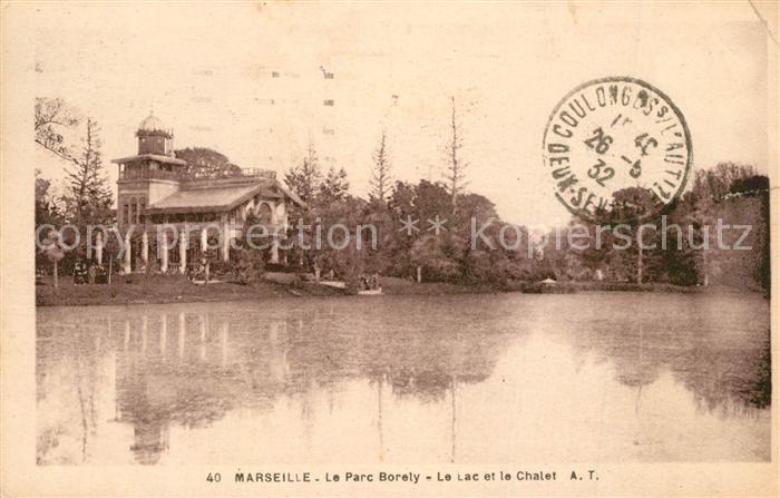 Marseille Bouches-du-Rhone Le Parc Borely Le Lac et le Chalet
