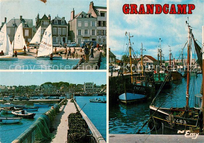 Grandcamp Maisy Calvados Ecole de voile et le port