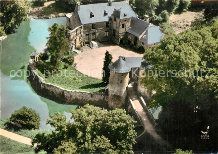 Brehal Chateau de Chanieloup Vue aerienne