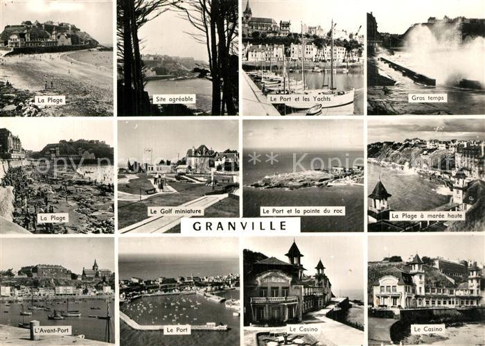 Granville Manche La Plage Avant Port Site agreable Le Port et les Yachts Gros te