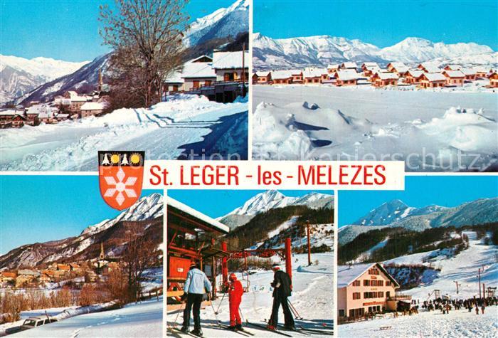 Saint-Leger Alpes-Maritimes Vue generale Nouveaux chalets Les remantees mecaniqu