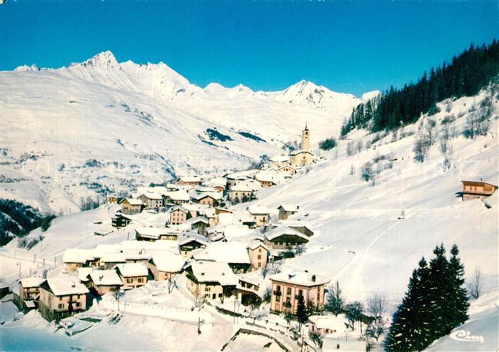 Peisey-Nancroix Sports d’hiver Vue generale aerienne