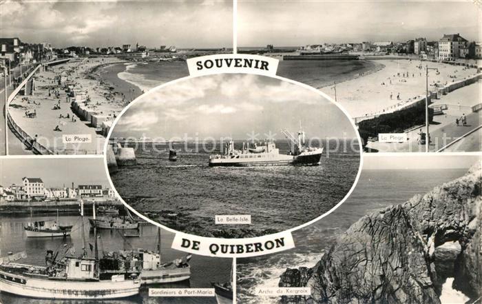 Quiberon Morbihan Plage Sardiniers a Port Maria Arche de