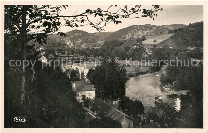 Chateauneuf-les-Bains Panorama Passerelle sur la Sioule