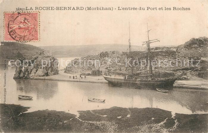 La Roche-Bernard Entrée du port et les roches Bateau