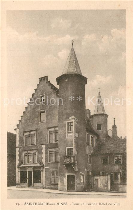 Sainte-Marie-aux-Mines Haut Rhin Tour de l'ancien Hôtel de Ville