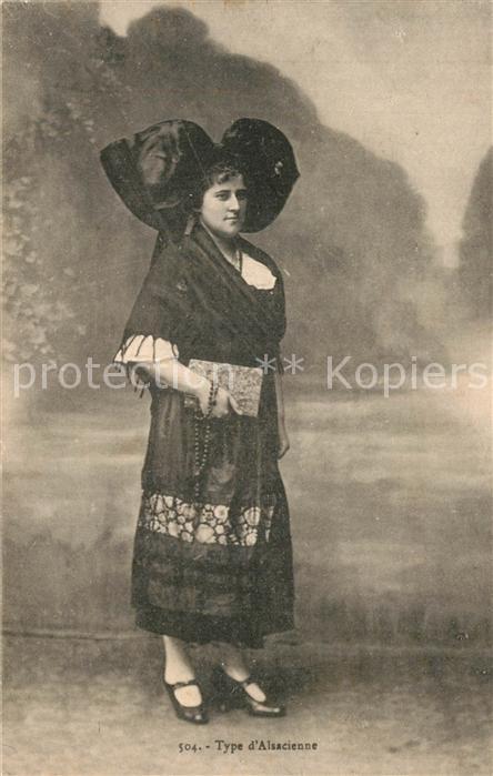 Alsace Elsass Type d Alsacienne Costumes Trachten