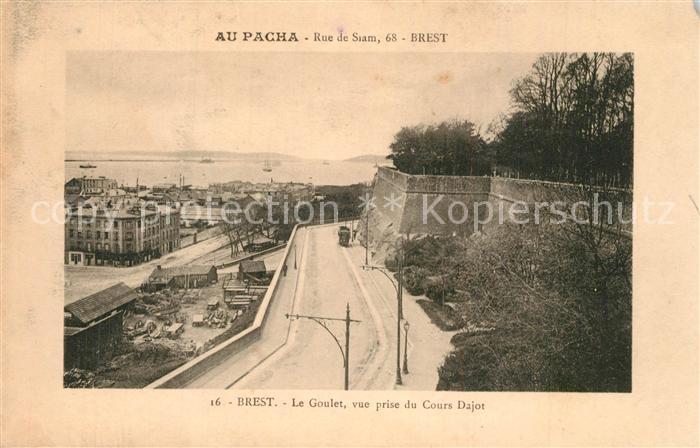 Brest 29 Le Goulet vue prise du Cours Dajot