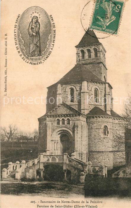 Saint-Didier d Ille-et-Vilaine Sanctuaire de Notre Dame de la Peinière Statue de