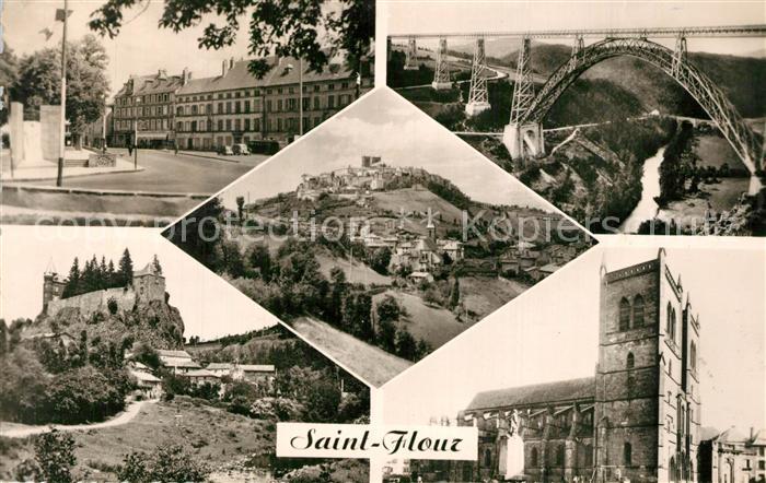Saint-Flour Cantal Les Promenades Viaduc de Garabit Chateau féodal de Sailhans C