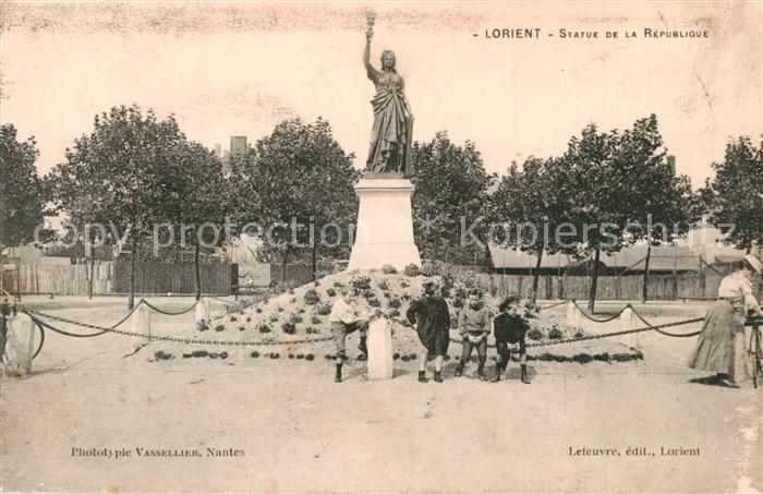 Lorient Morbihan Bretagne Statue de la République Monument