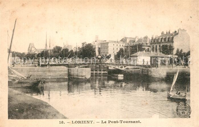 Lorient Morbihan Bretagne Pont Tournant Drehbrücke