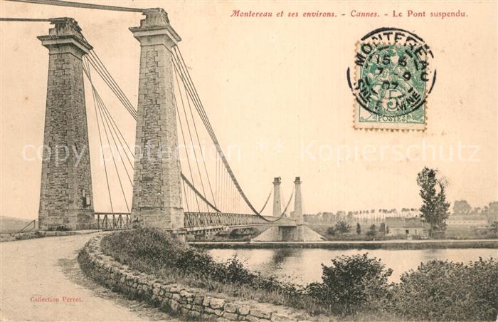 Montereau-Fault-Yonne Pont suspendu Hängebrücke