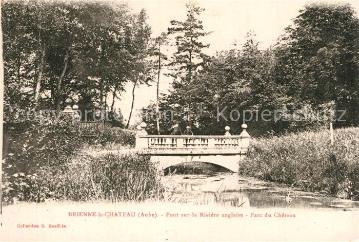 Brienne-le-Chateau Pont su la Rivière anglaise Parc du Chateau