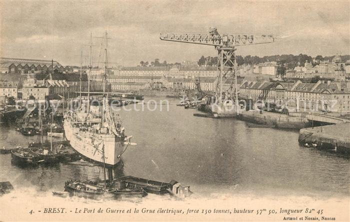 Brest 29 Port de Guerre et la Grue électrique