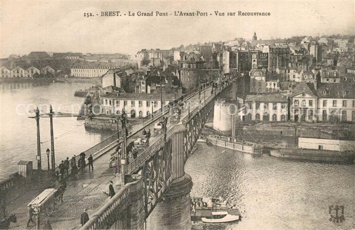 Brest 29 Grand Pont Avant Port vue sur Recouvrance