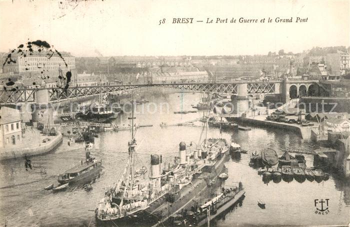 Brest 29 Port de Guerre et le grand pont