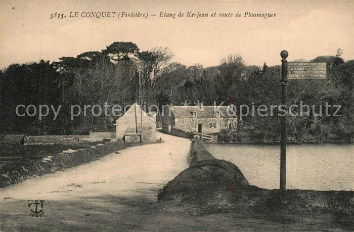 Le Conquet Etang de Kerjean et Route de Ploumoguer