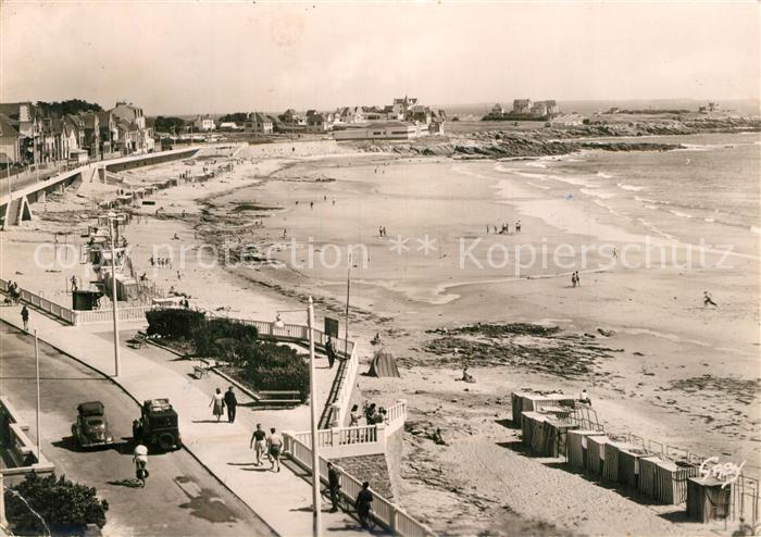 Quiberon Morbihan Vue Generale de la plage
