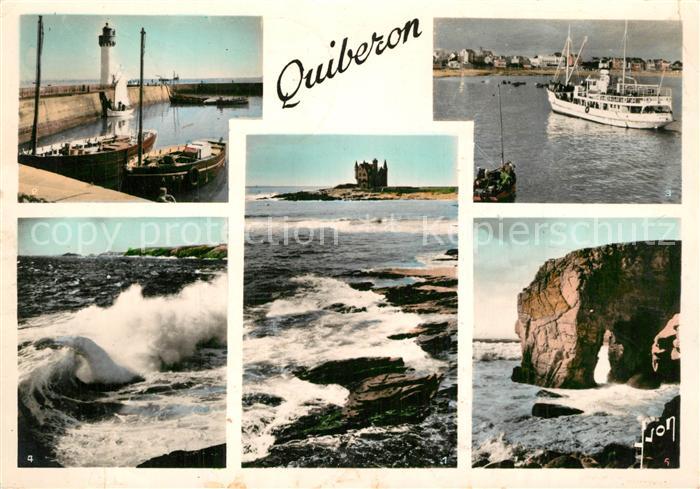 Quiberon Morbihan Chateau Turpault Jetées Port Haliguen Bateau de Belle Ile Côte