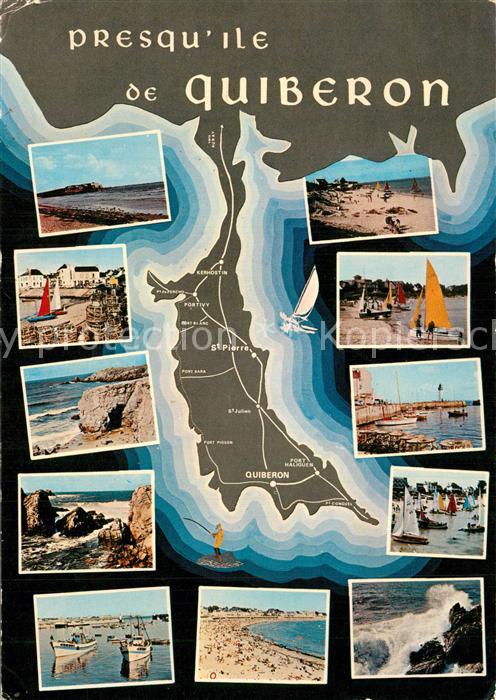 Quiberon Morbihan Panorama Côte Sauvage Ports de Pêche Plages