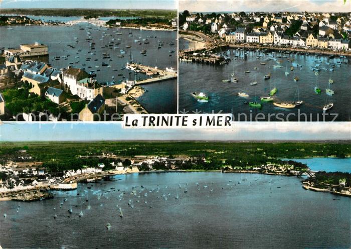 La Trinite-sur-Mer Le port et vue panoramique vue aérienne