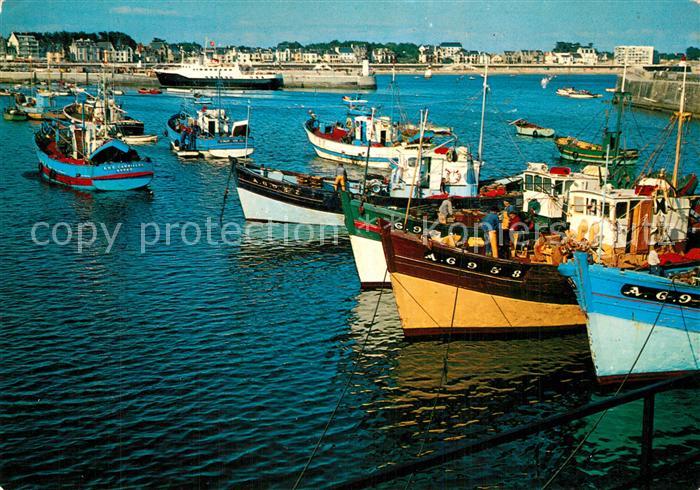 Quiberon Morbihan Sardiniers a Port Maria Le Guerveur Bateaux de pêche