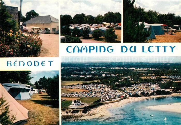 Benodet Camping du Letty Plage vue aérienne