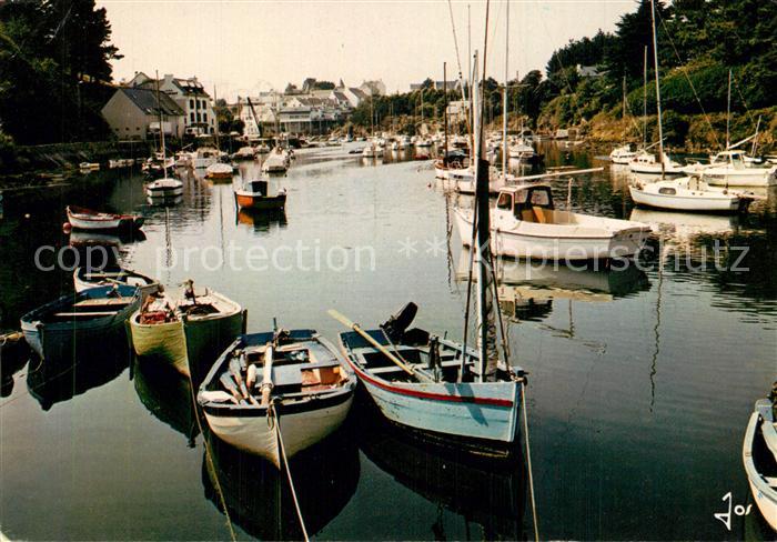 Clohars-Carnoet Port de Doelan Bateaux Voiliers