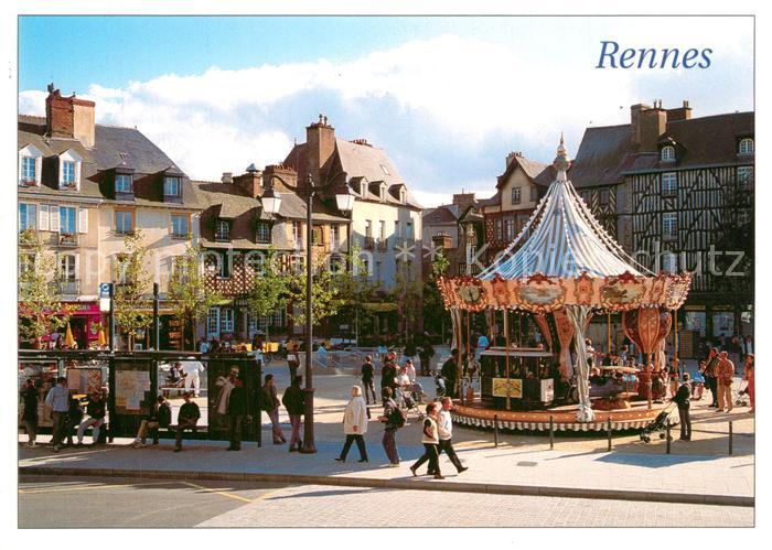 Rennes Ille-et-Vilaine Place Sainte Anne Maisons a pans de boix XVIe siècle